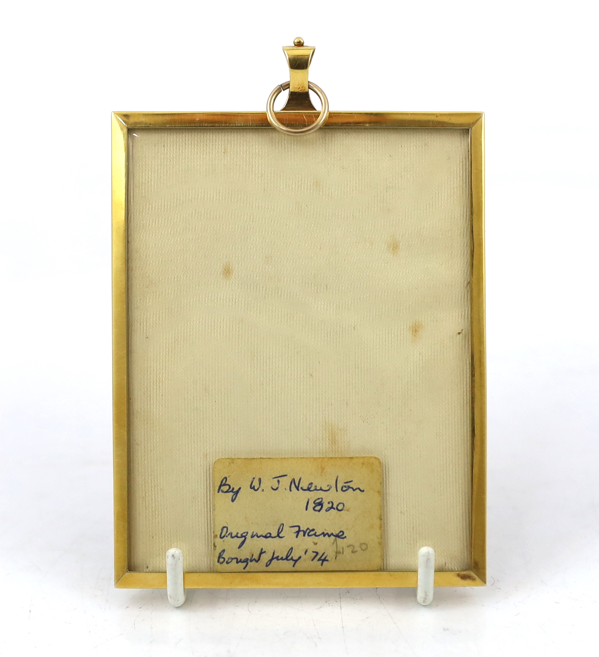 Sir William John Newton (1785-1869), Portrait miniature of a gentleman, watercolour on ivory, 9.2 x 7.1cm. CITES Submission reference A8KLW2RD